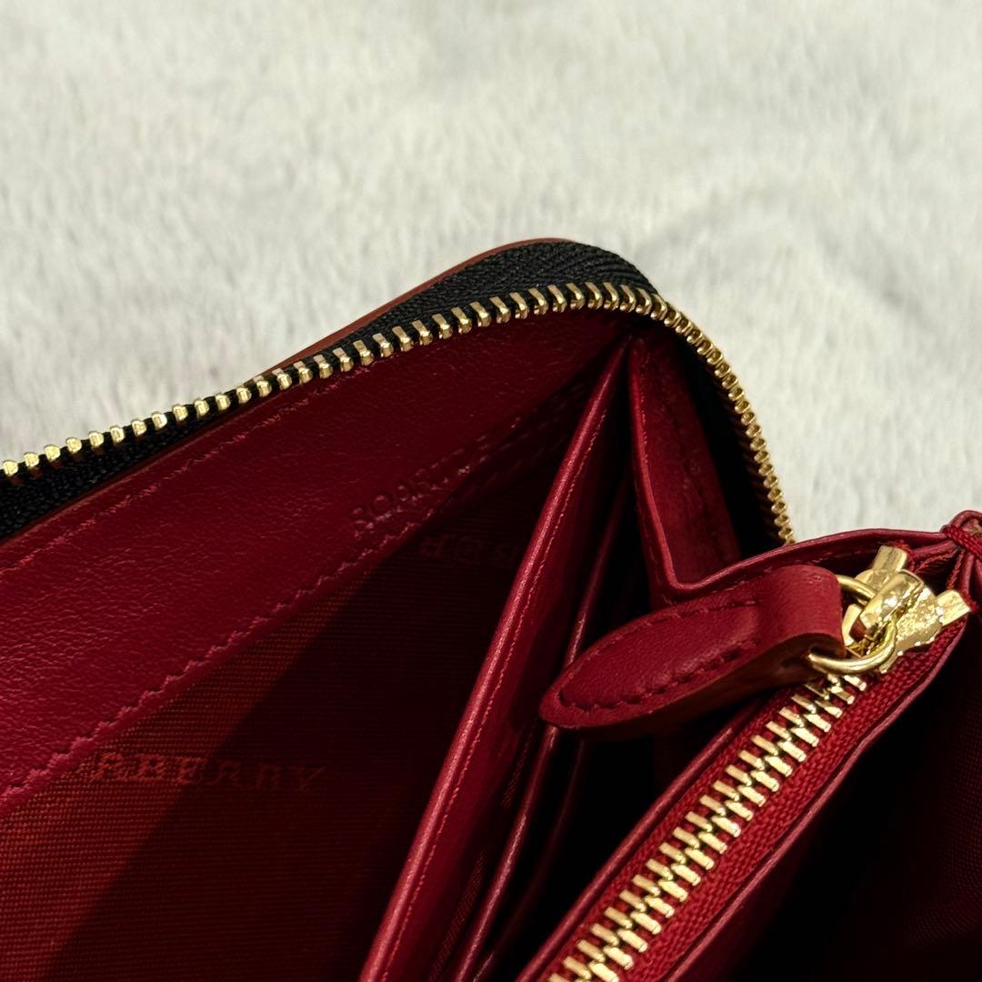 ⭐️新品未使用⭐️ バーバリー　ノバチェック　長財布　ラウンドジップ　シャドーホース