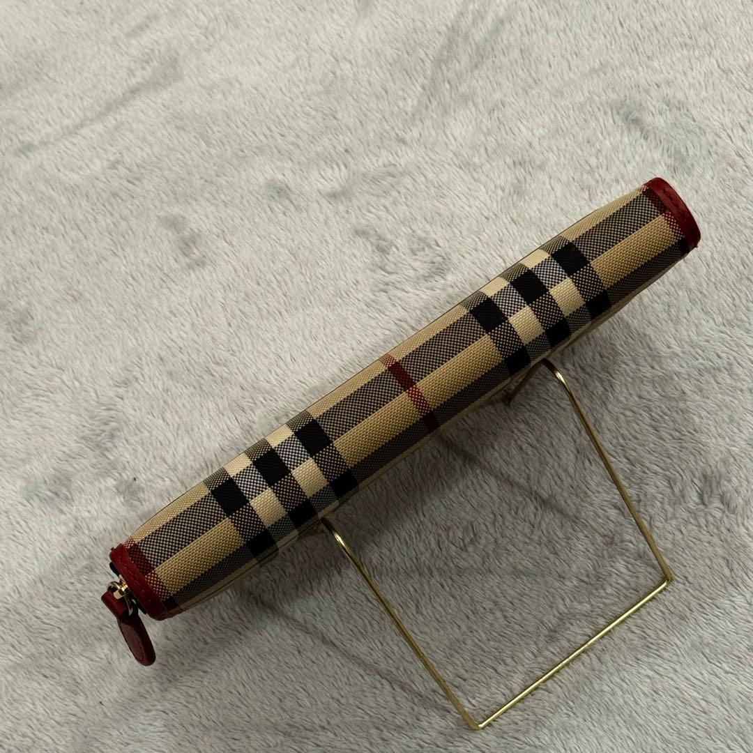 ⭐️新品未使用⭐️ バーバリー　ノバチェック　長財布　ラウンドジップ　シャドーホース