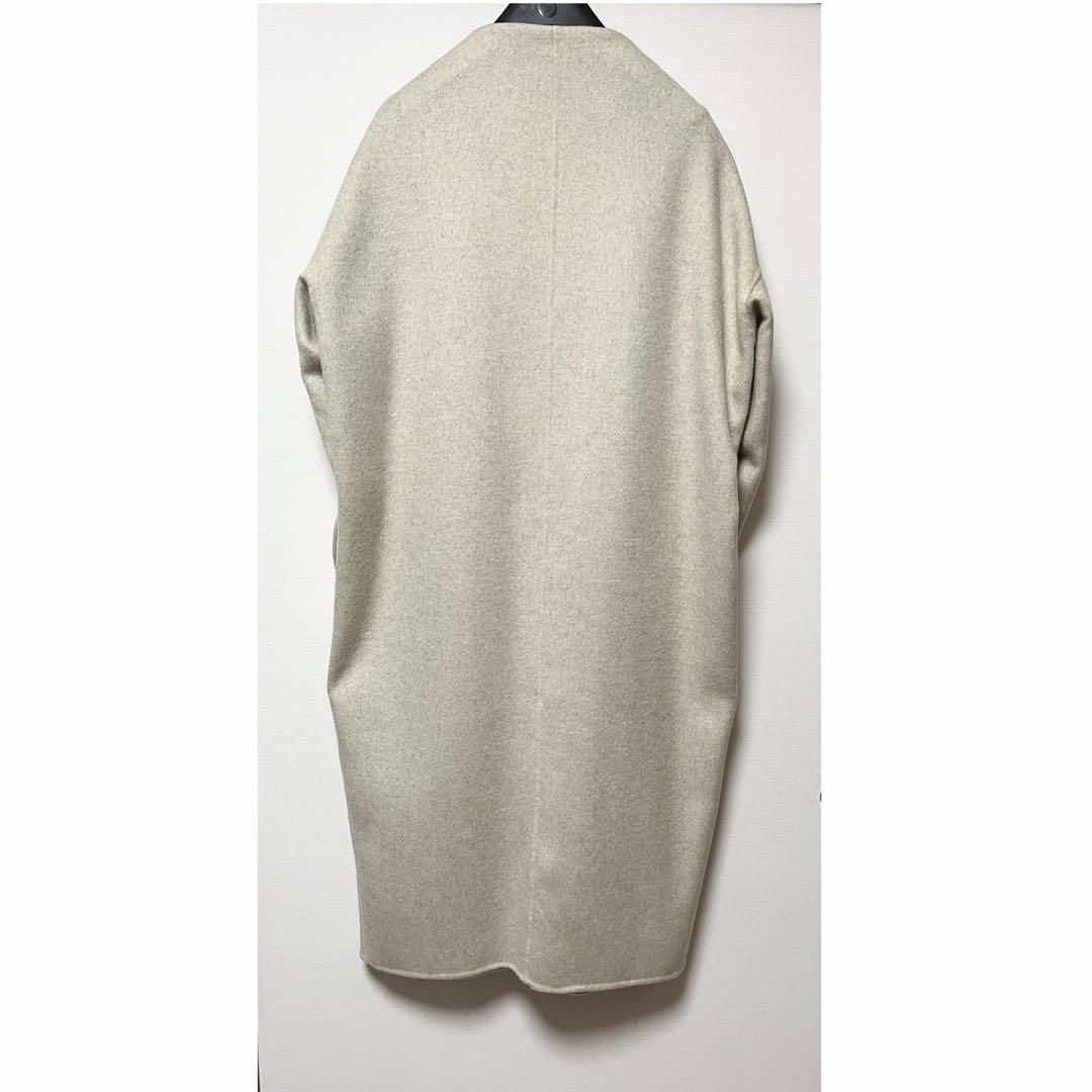 ENFOLD エンフォルド ウールリバー ノーカラーコート 38