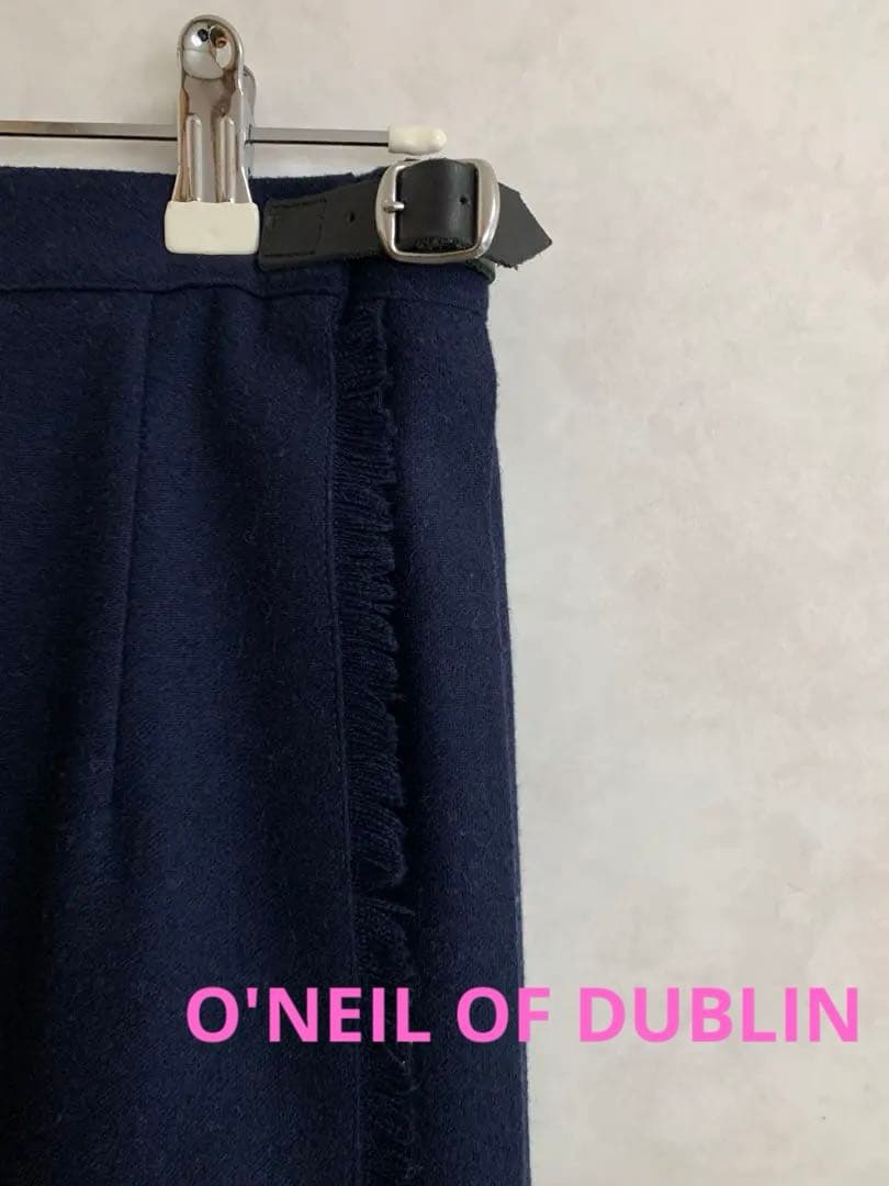 【オニールオブダブリン】ネイビー プリーツスカート