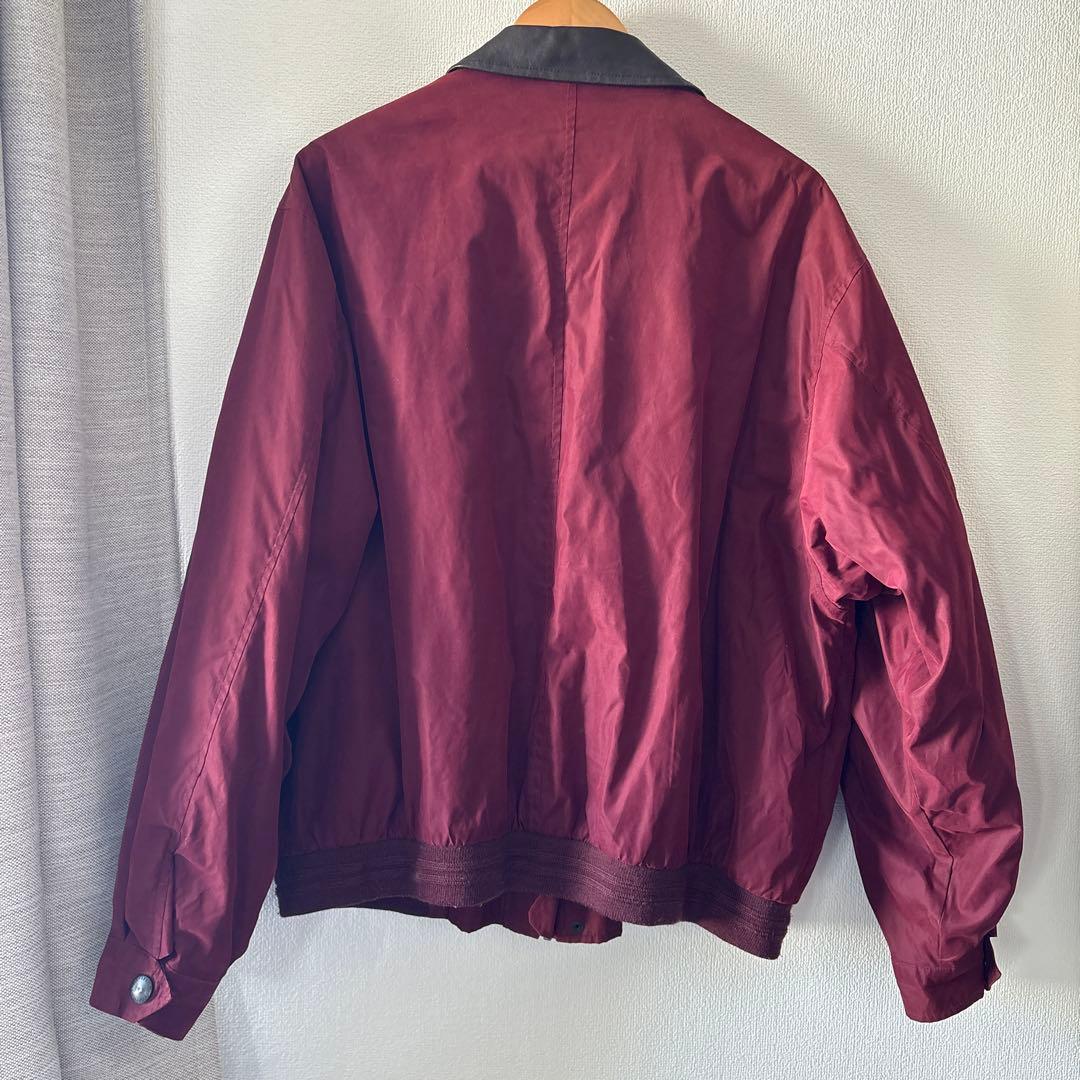 エディーバウアー　襟レザー　ブルゾン