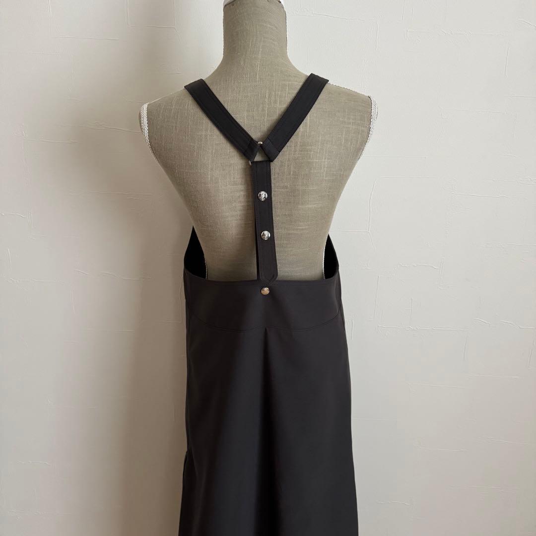 THE RERACS ユナイテッドアローズ別注　エプロンワンピース　ダークグレー