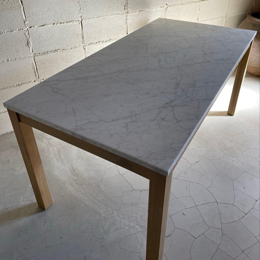 Francfranc フランフラン　チェロ ダイニングテーブル　大理石 ×ウッド