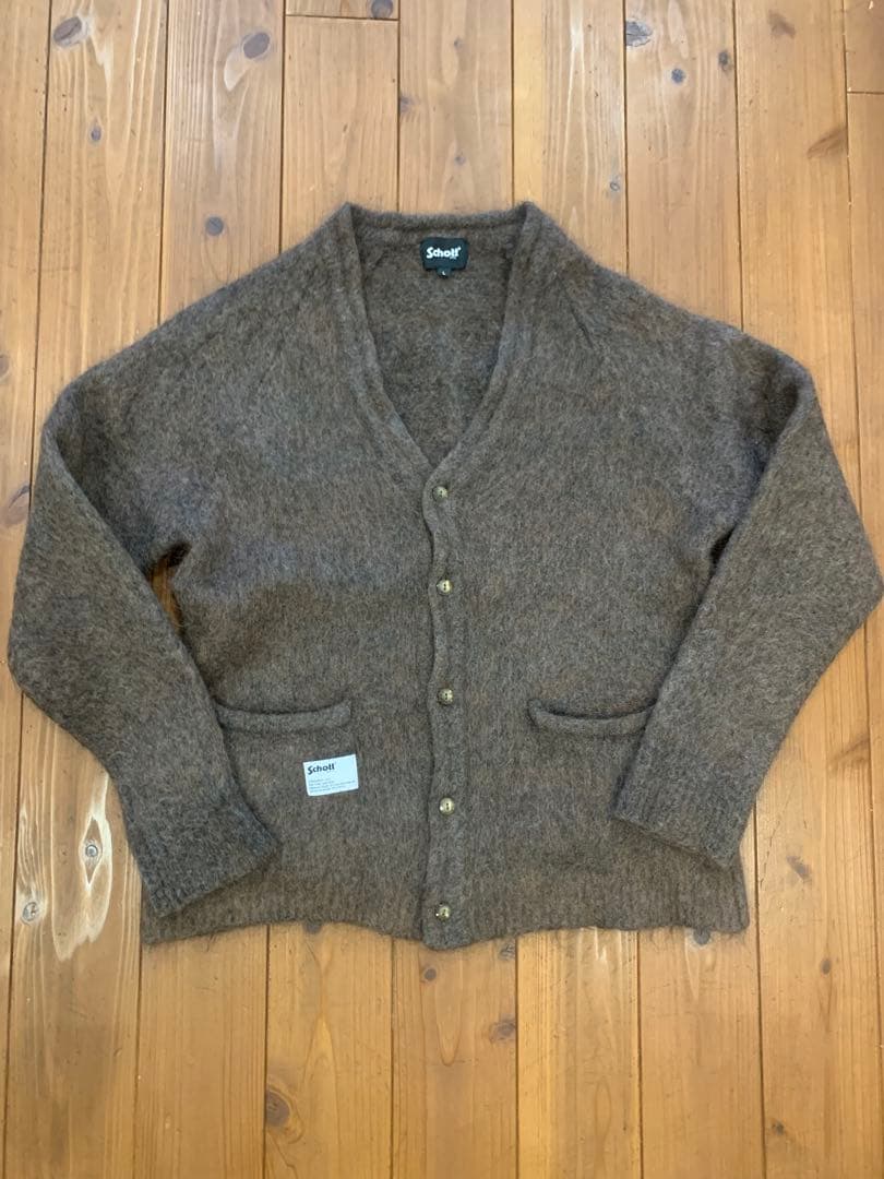 Schott モヘアニットカーディガン