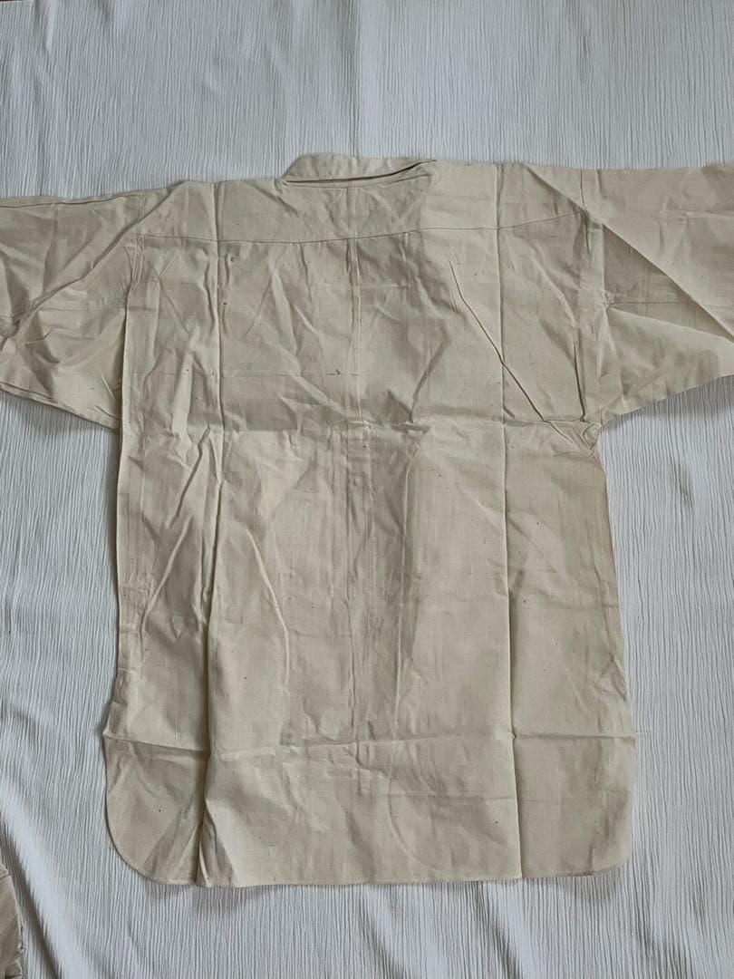 明治 大正 昭和初期 戦前 戦中 戦後 国民服 襟付木綿シャツ 作業着 貝釦