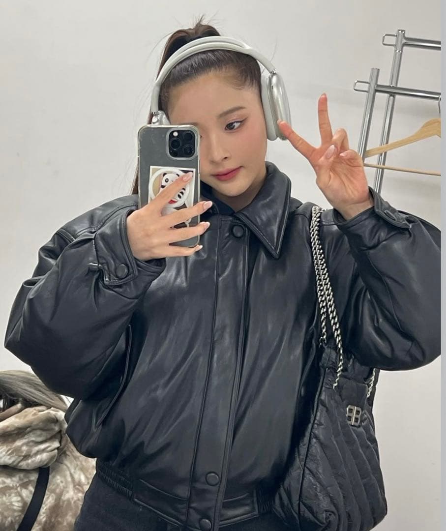 Lady Volume レザーペディンジャケット