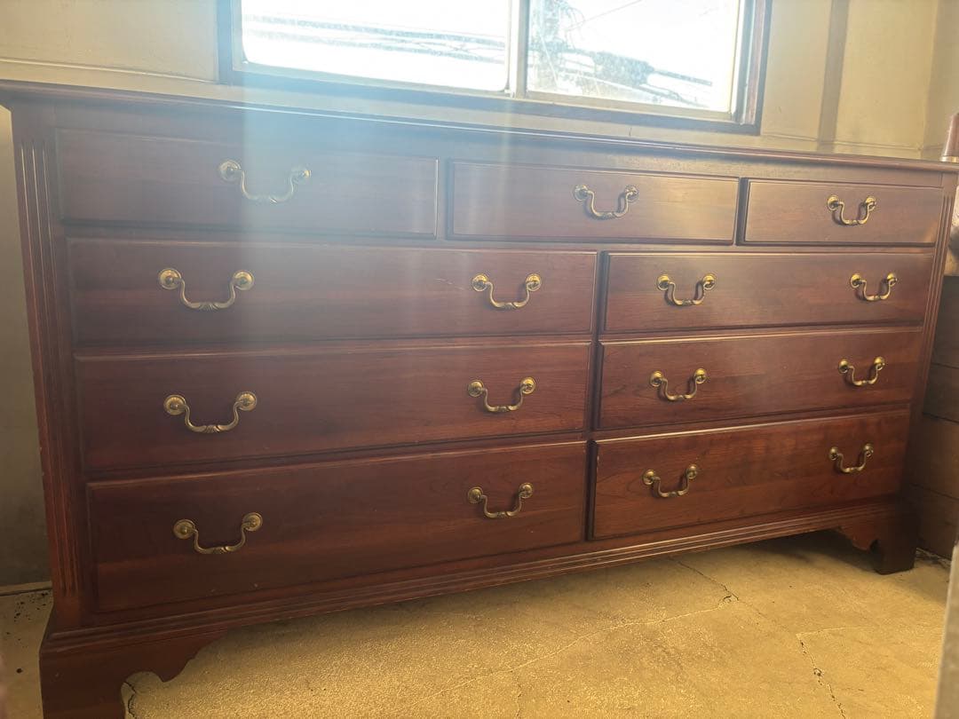 ETHAN ALLENイーセンアーレン/ブラウンチェストアンティークヴィンテージ