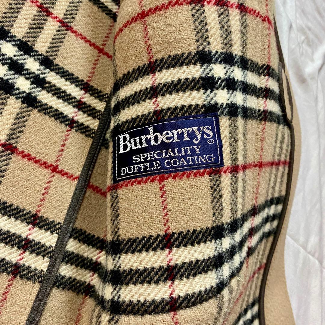 【希少】Burberrys ダッフルコート　ノバチェック　英国製　Ｌ　ベージュ