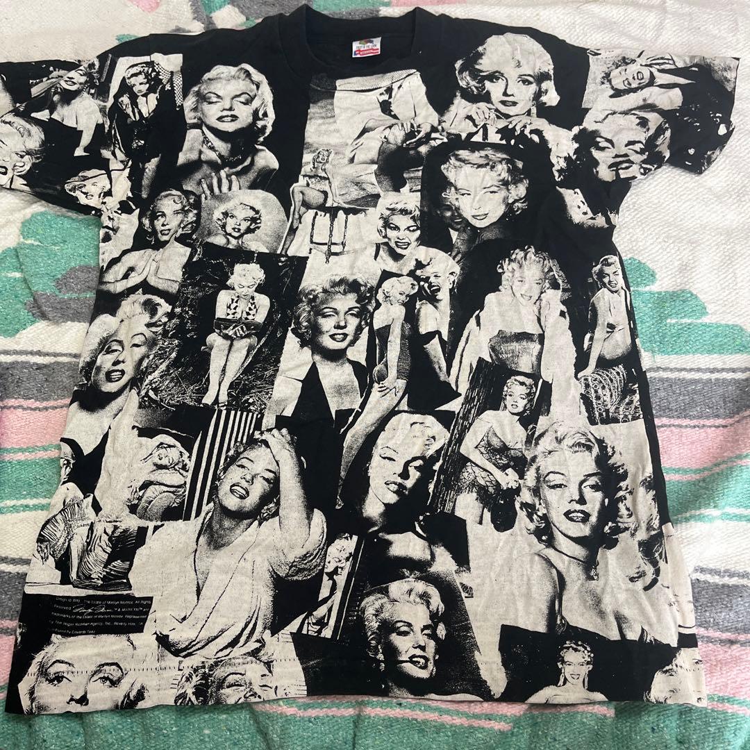 マリリンモンロー　tシャツ 総柄　90s ヴィンテージ