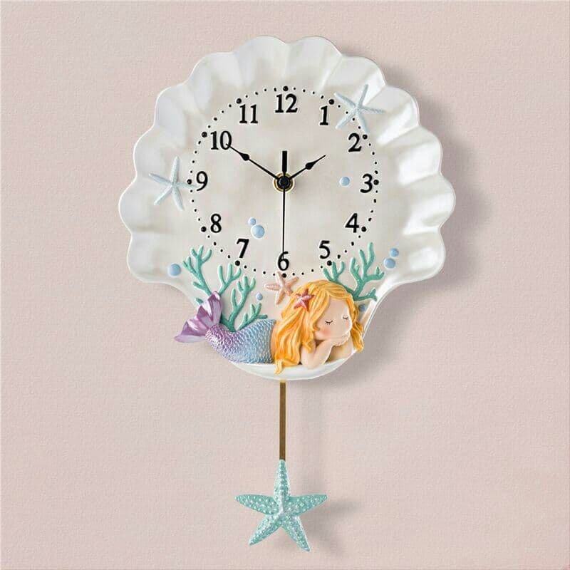 カントリースタイル掛け時計リビング時計北欧時計家庭用欧風ファッションアート時計