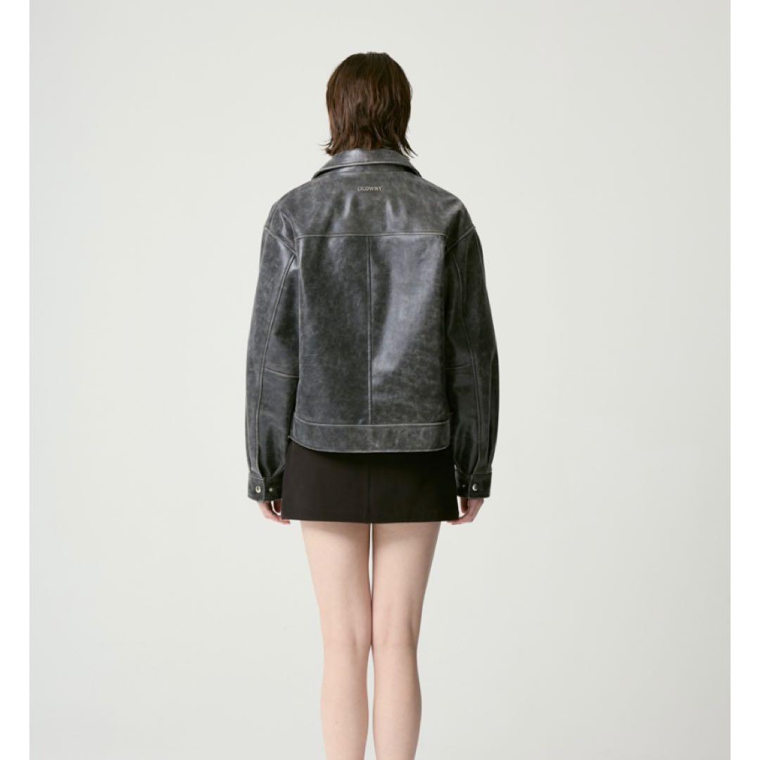 ジャケット・アウター GLOWNY FADE LEATHER JACKET musinsa