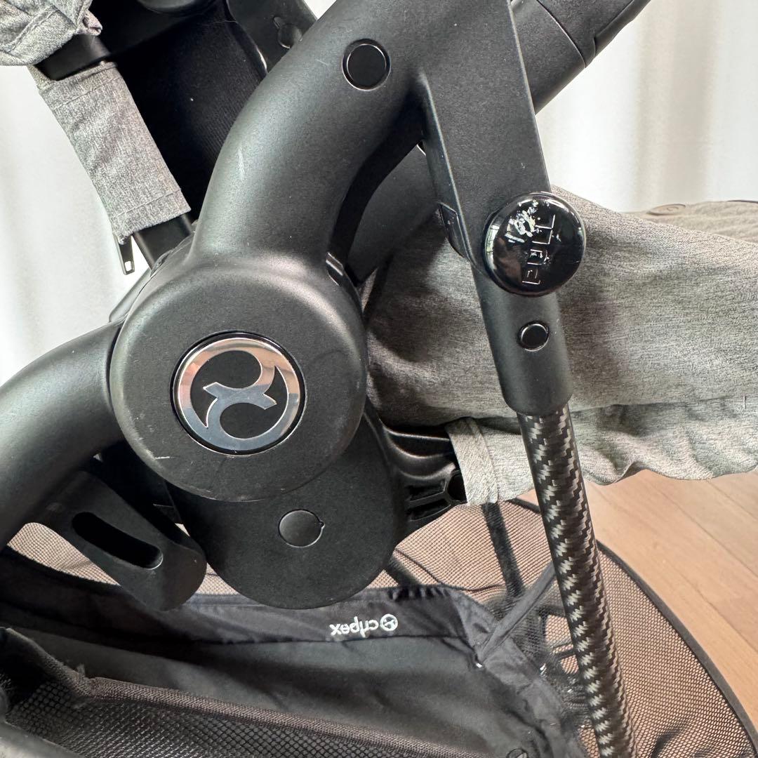 【美品】cybex サイベックス メリオ カーボン 折りたたみ 軽量 グレー