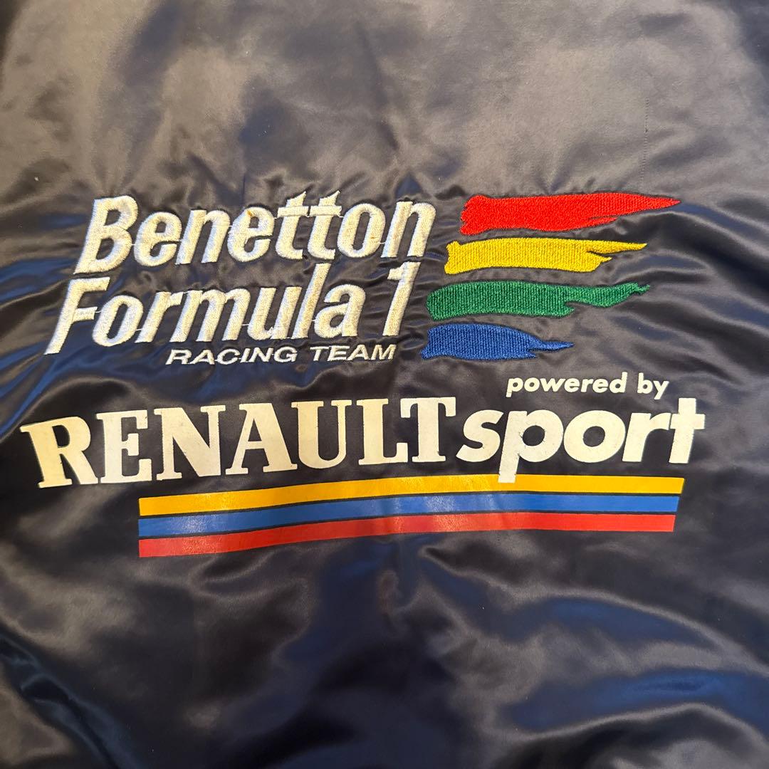 【超希少・極美品】90s ベネトン F1 レーシングジャケット ルノー 刺繍ロゴ