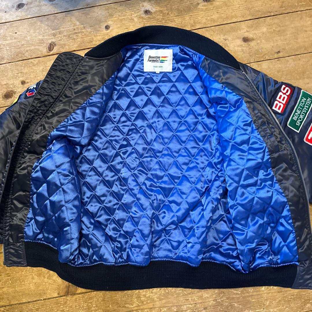 【超希少・極美品】90s ベネトン F1 レーシングジャケット ルノー 刺繍ロゴ