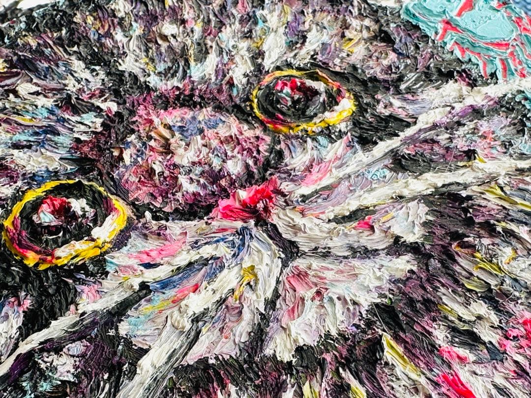 〜ぬいぐるみシリーズ〜　かわいいマヌルネコの油絵