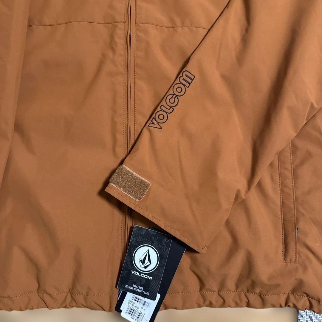 Volcom オレンジ(ブラウンっぽさも)フード付きジャケット