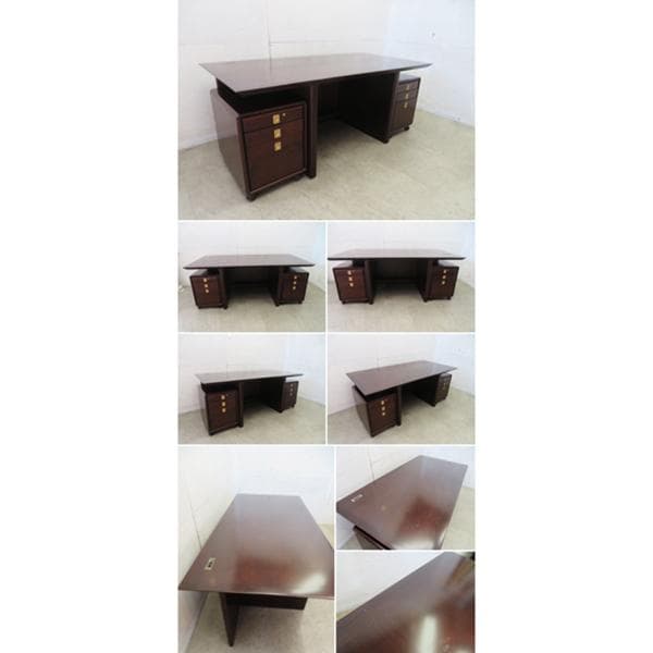 IDC大塚家具■パラダイム■エグゼクティブ■デスク＆ワゴンセット■ウォールナット