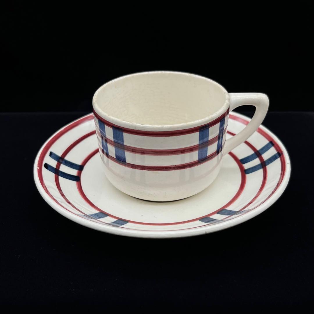 フランスアンティーク ジアン　BAYONNE バスク カップ＆ソーサー【D】