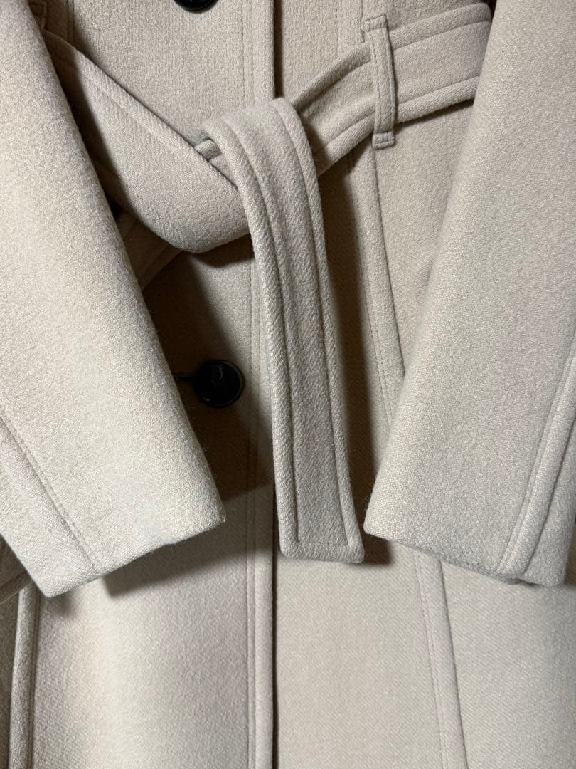 美品Burberry Bluelabel フォックスファーアンゴラロングコート