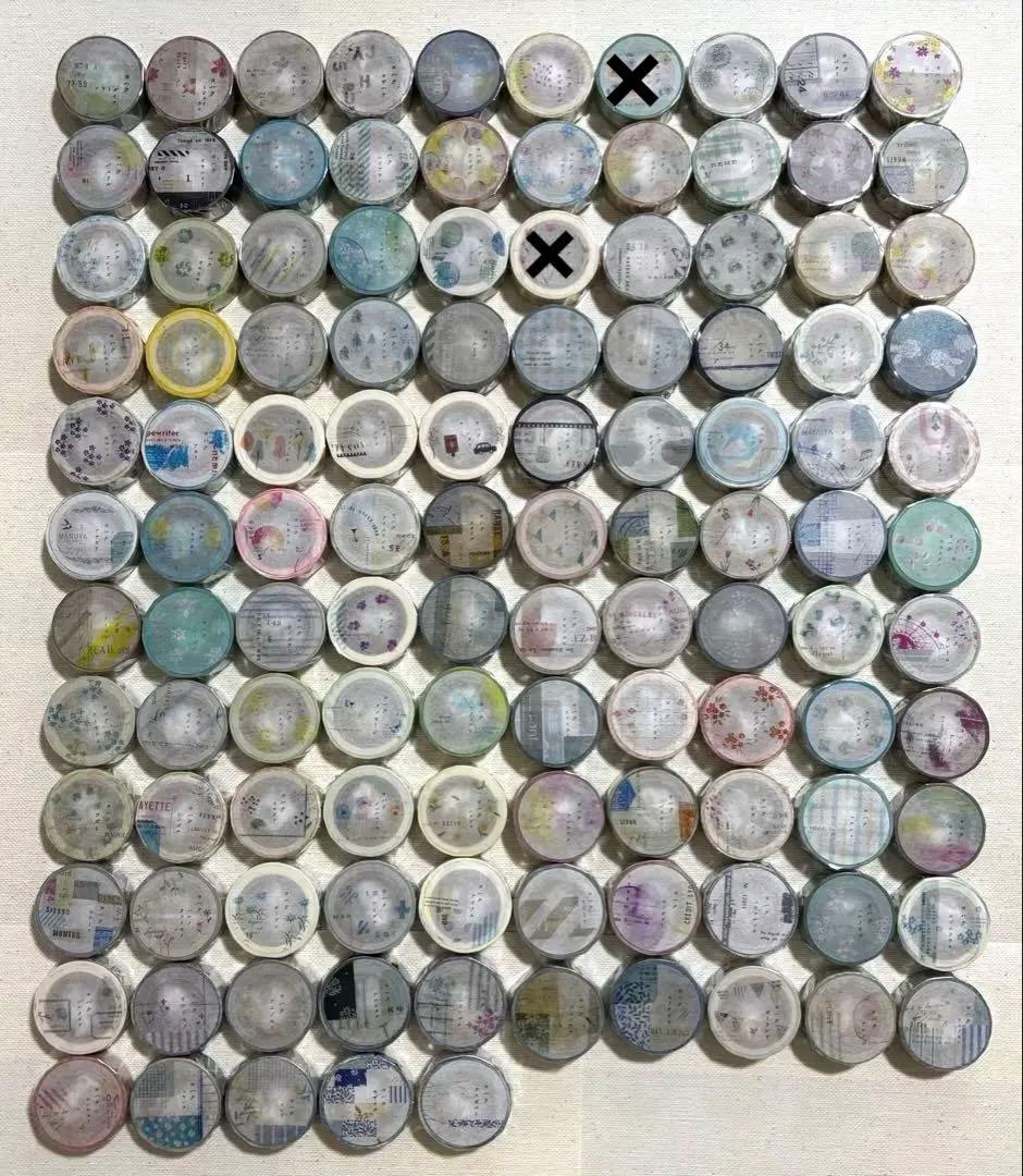 ヨハク　限定マスキングテープ　115点　バラでのご購入も歓迎です