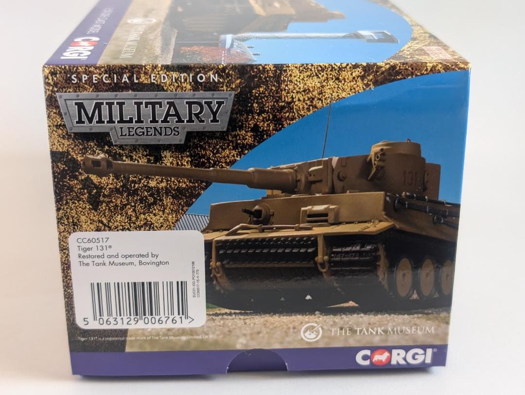 【新品未開封】英国コーギー社 タイガー131戦車ボービントン博物館CC60517