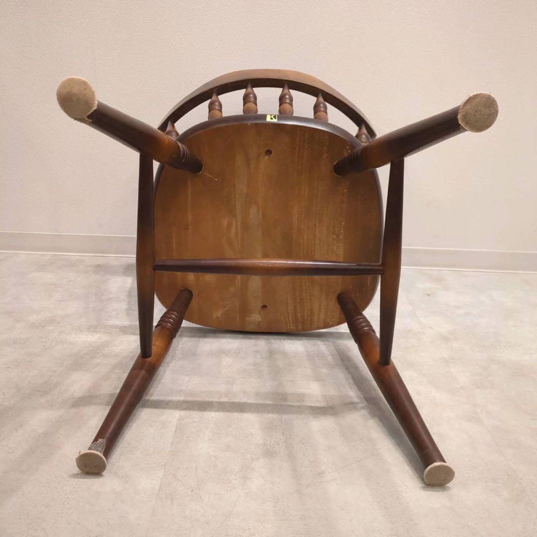 ウィンザーチェア　キツツキ　木製　アンティーク調