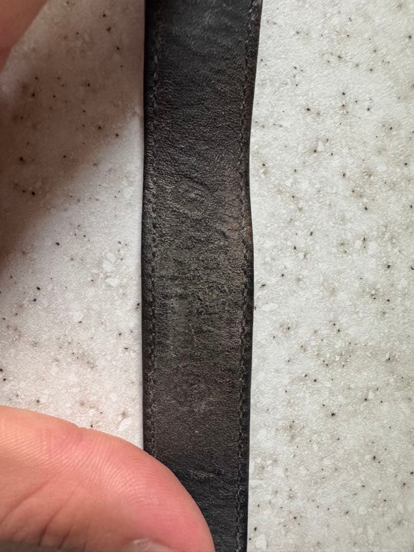 クロムハーツ黒レザー シルバー装飾