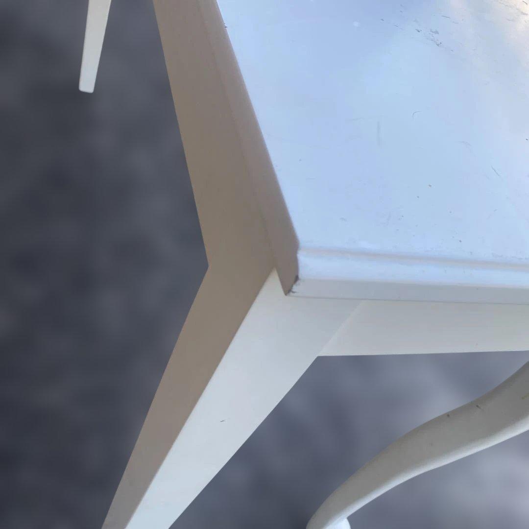 コンソールテーブル　ホワイト　ロココ調　猫脚　姫系　アンティーク調