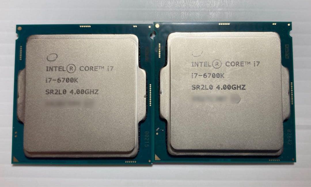 intel Core i7-6700K 【CPU 2点セット】まとめ売り