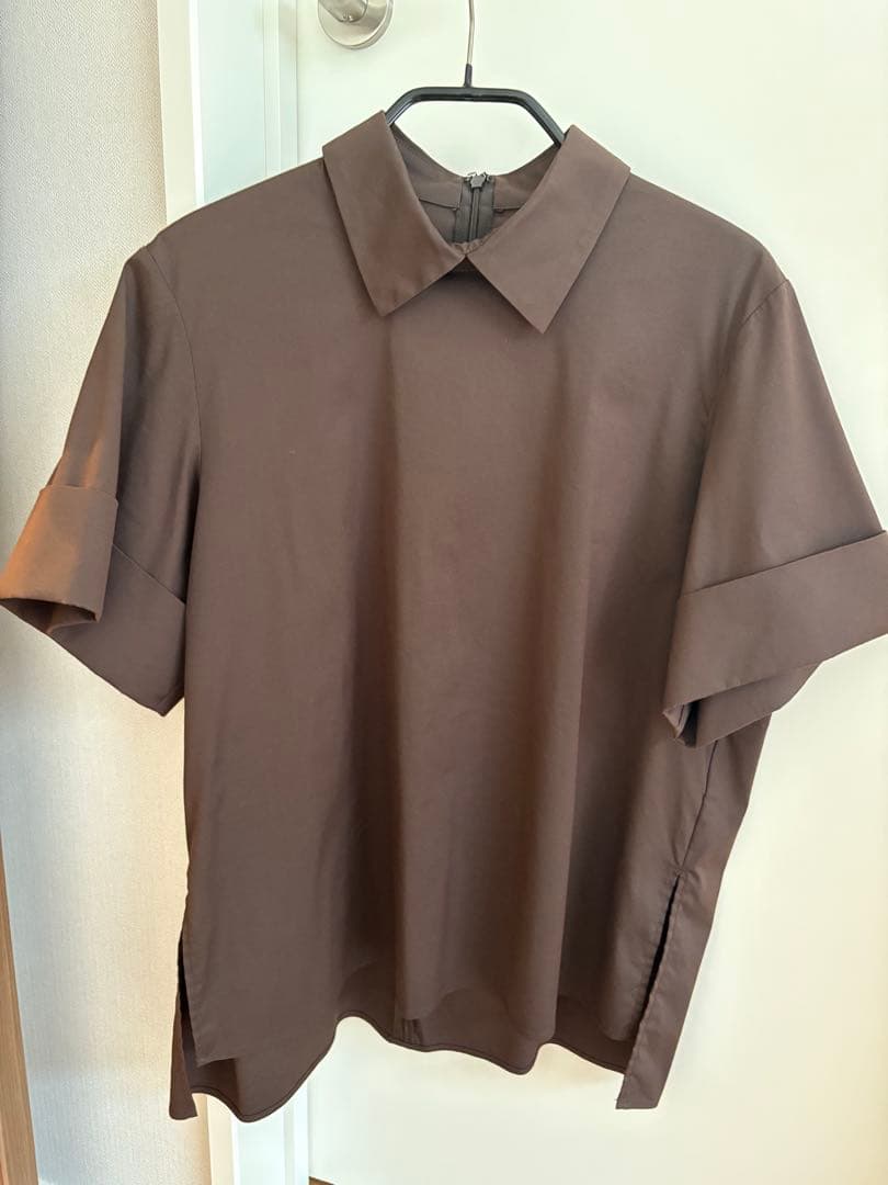 トップス deres half sleeve blouse chocolate
