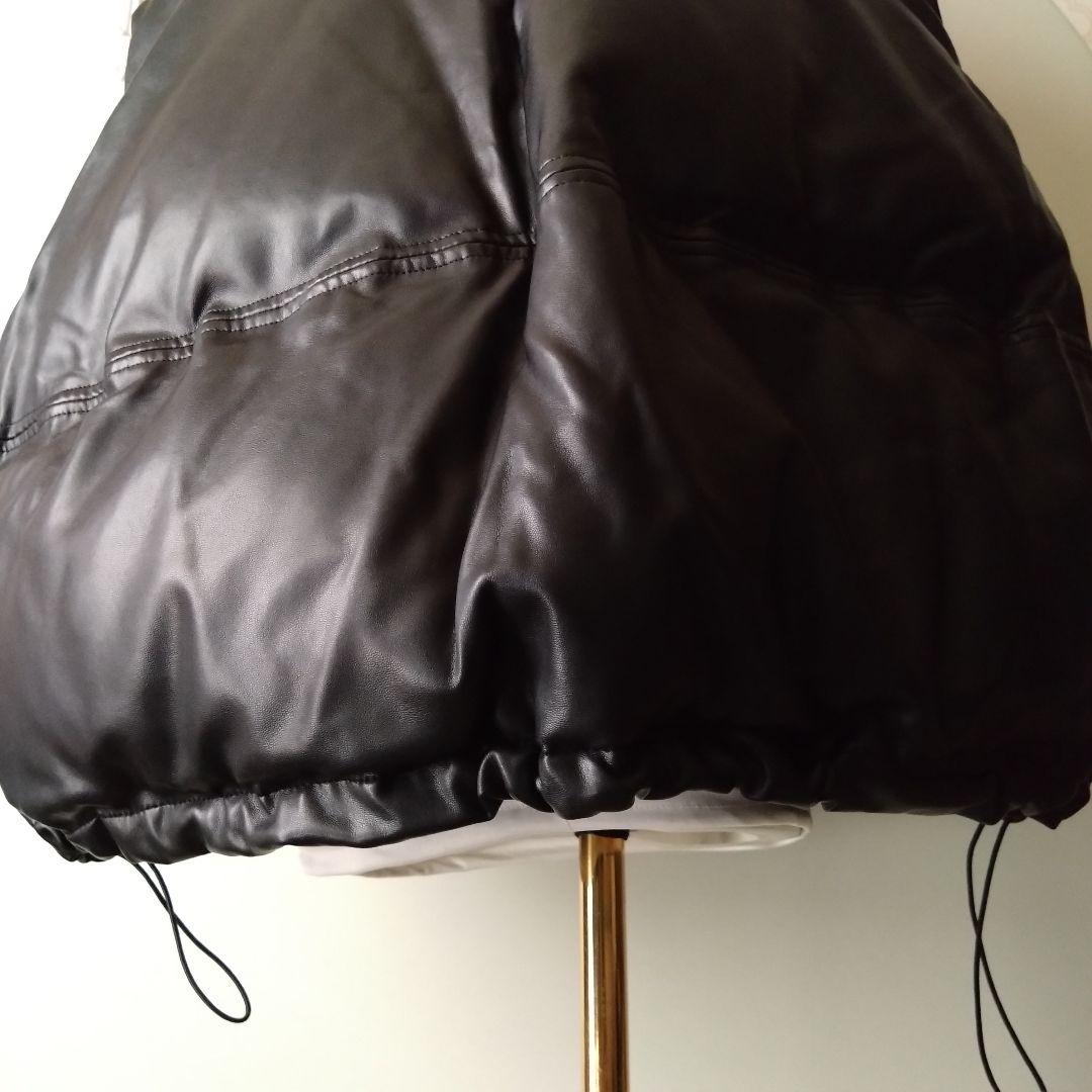 ★chuclla PUレザー サークルダウンベスト chw23a027