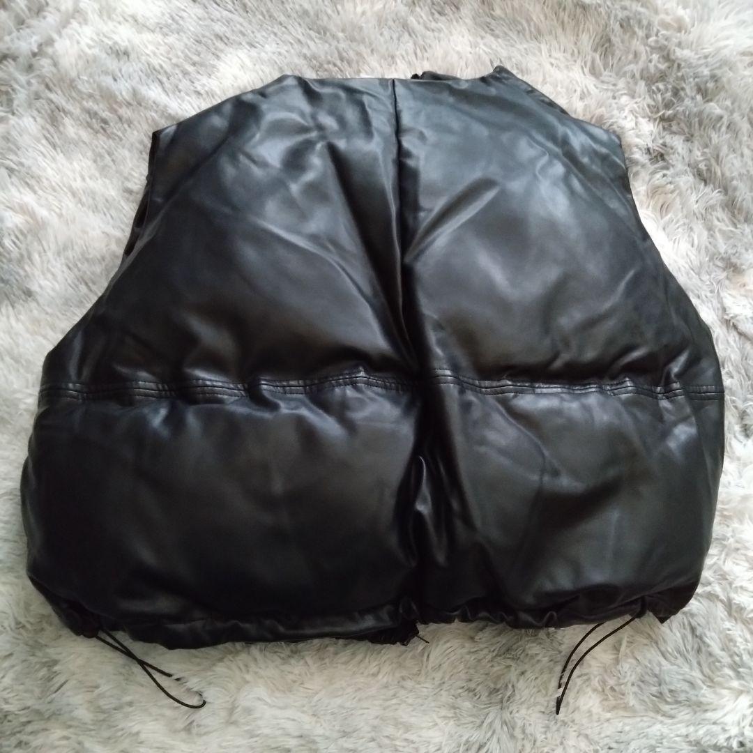 ★chuclla PUレザー サークルダウンベスト chw23a027