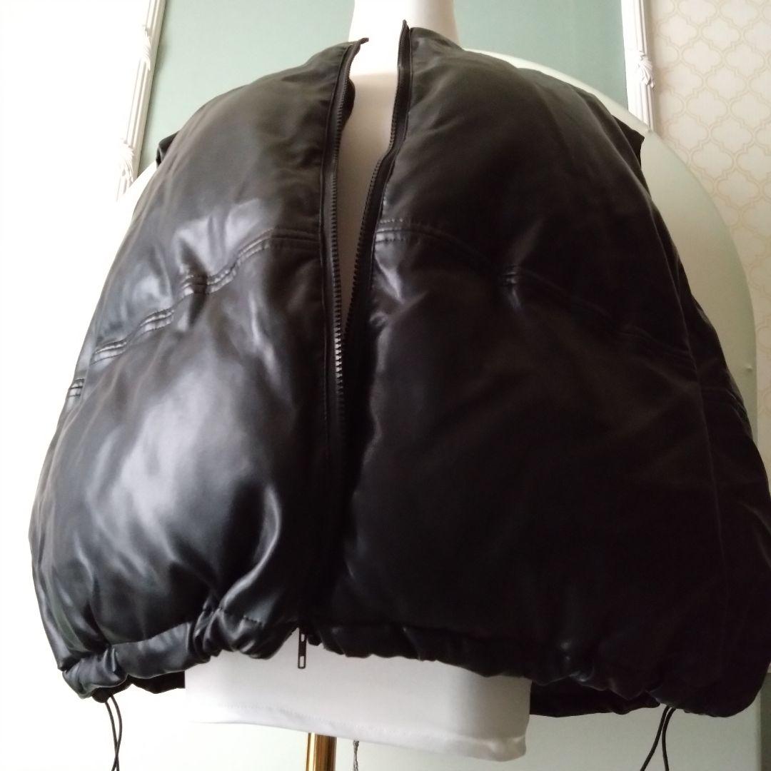 ★chuclla PUレザー サークルダウンベスト chw23a027