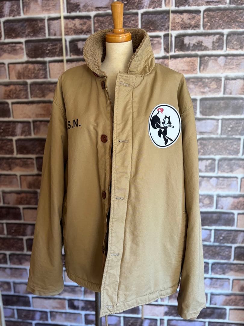 米海軍 U.S.NAVY N-1 デッキジャケット 復刻　N1 フィリックス