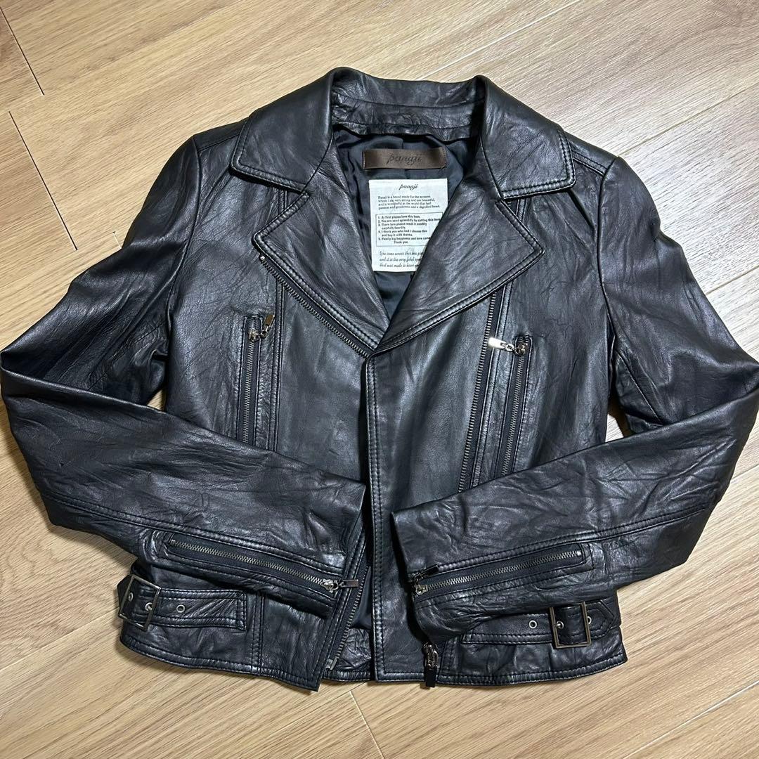 希少　panaji 羊革　2way ライダース　goa company ブラック