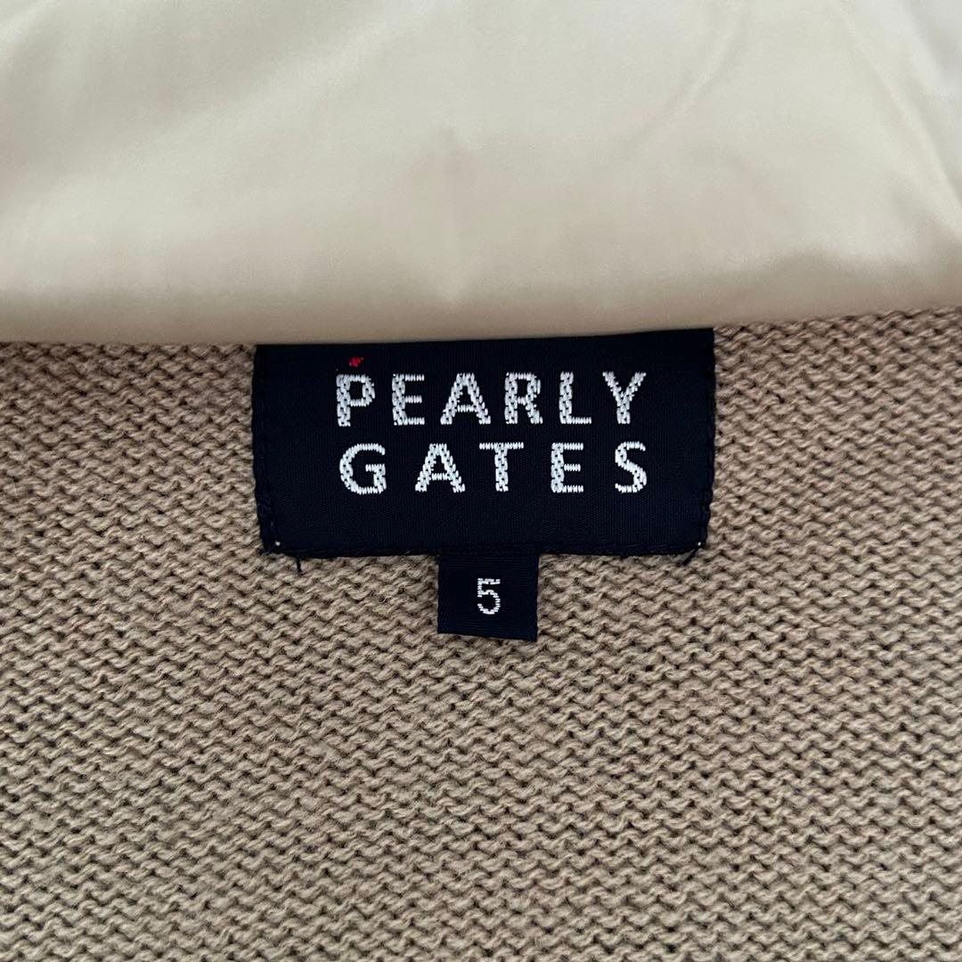 PEARLY GATES 袖中綿　ニット ジャケット アーガイル×ボーダー柄