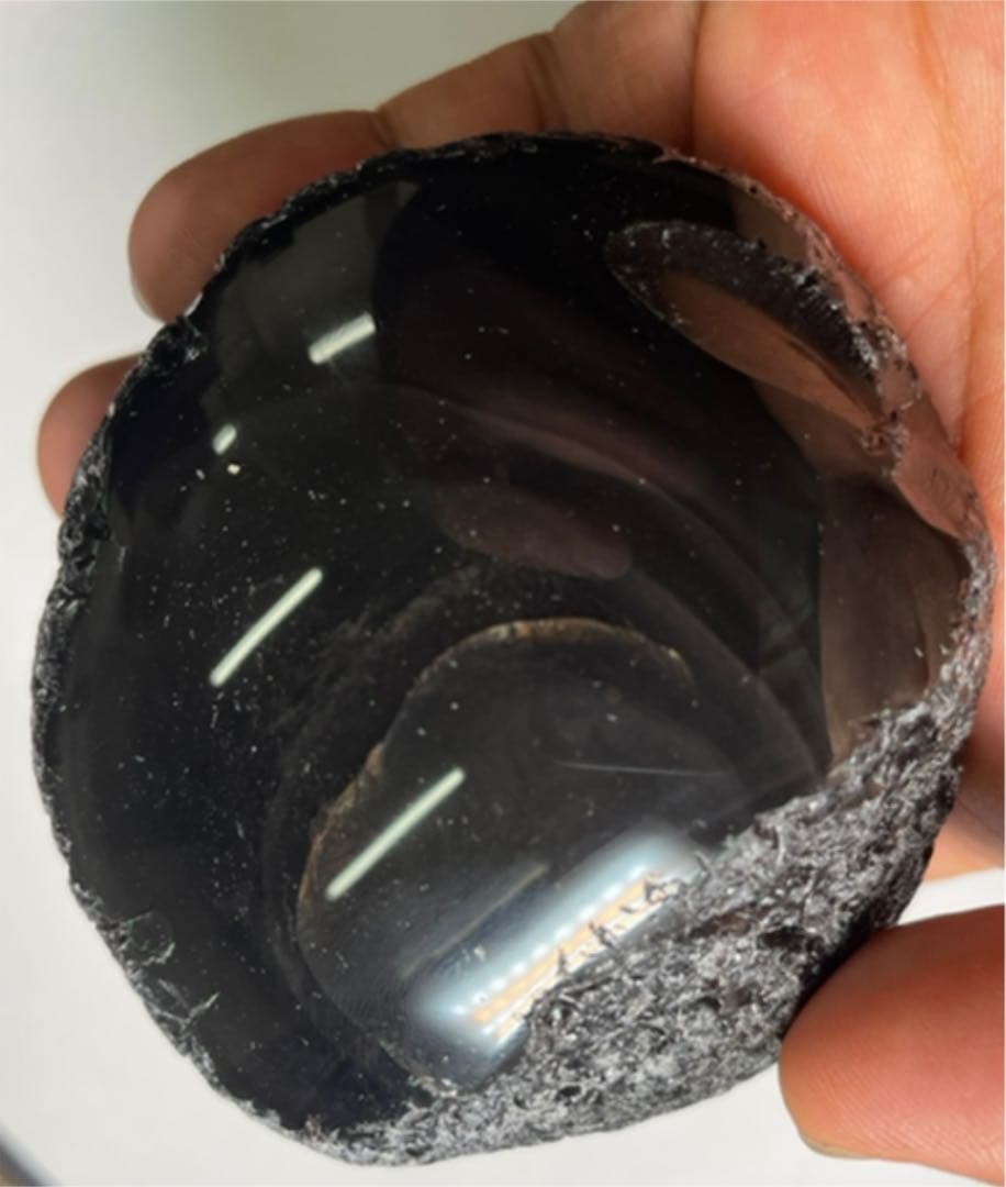 研磨品　十勝石玲瓏　ゴールデンレインボーオブシディアン