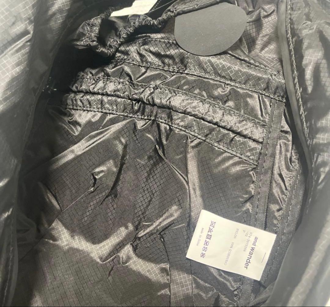 新品 未使用 アンドワンダー シル デイパック ブラック