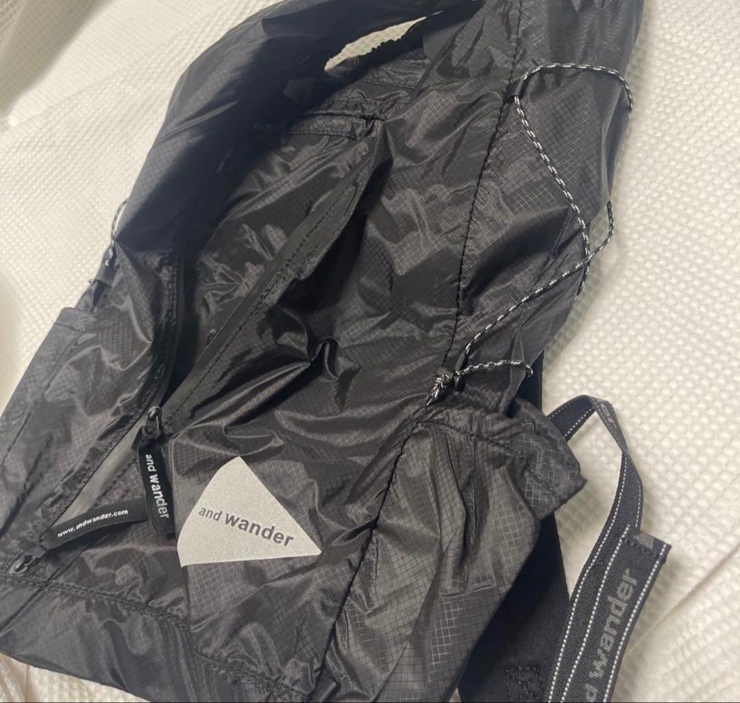 新品 未使用 アンドワンダー シル デイパック ブラック