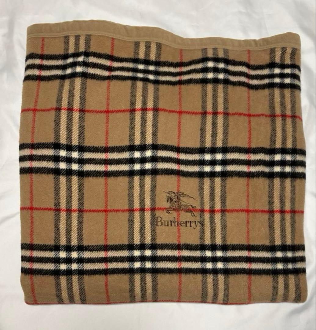 Burberrys 毛布 ノバチェック ウール100 西川 日本製 バーバリーズ