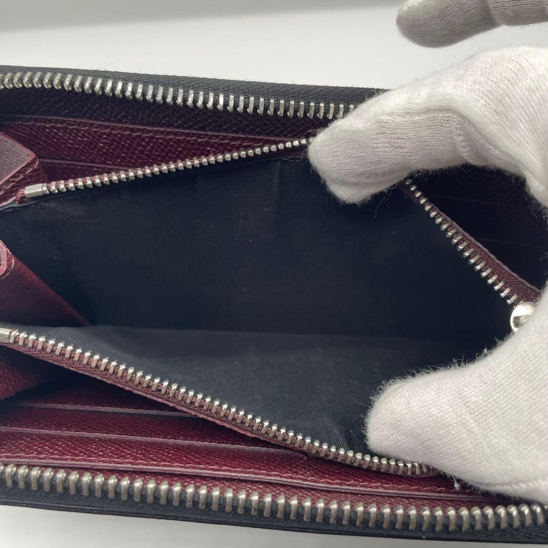 【美品】 GIVENCHY ジバンシー レザー ラウンドファスナー 長財布w5