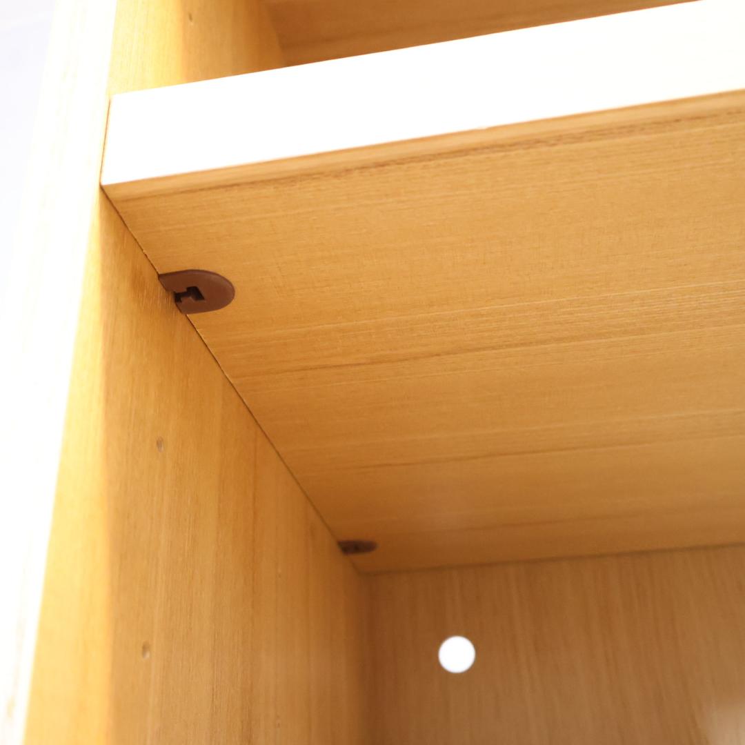 無印良品 MUJI タモ材 木製収納 本棚 書棚 7段 ブックシェルフ 収納