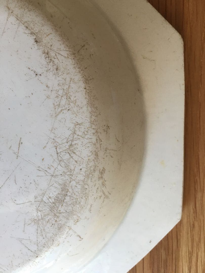 モントロー ファイアンスフィーヌ オクトゴナルプレート 深皿 アンティーク