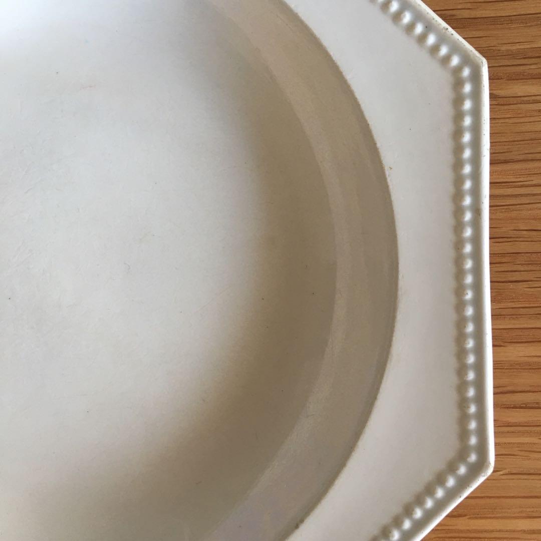 モントロー ファイアンスフィーヌ オクトゴナルプレート 深皿 アンティーク