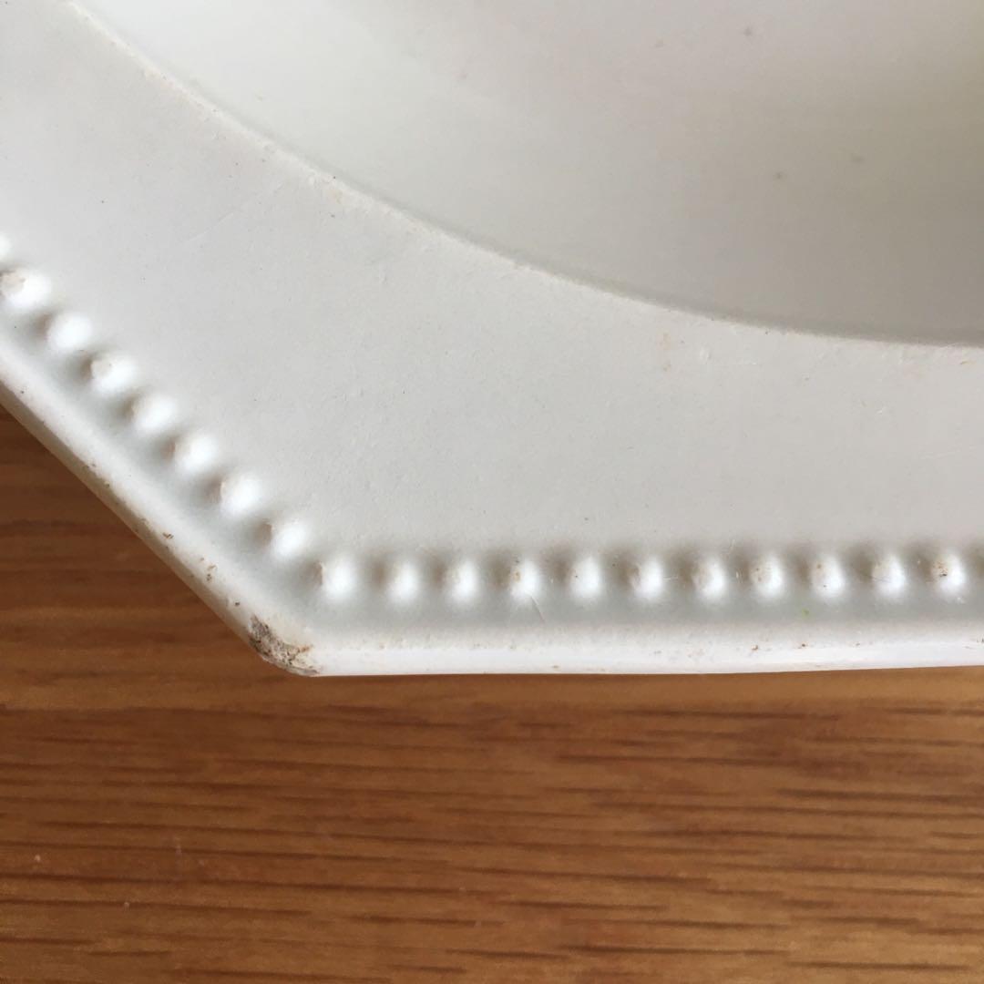 モントロー ファイアンスフィーヌ オクトゴナルプレート 深皿 アンティーク