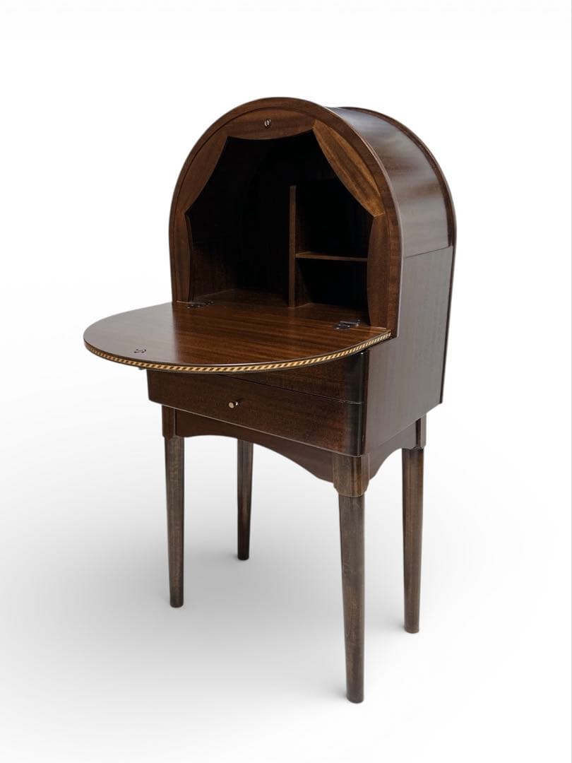 ライティングデスク ライティングビューロー 書斎　アンティーク 昭和レトロ 木製