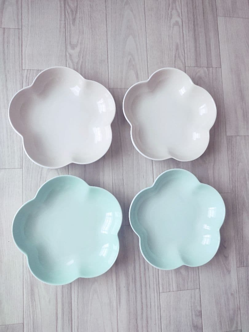 ルクルーゼ　フラワーディッシュ　6枚セット