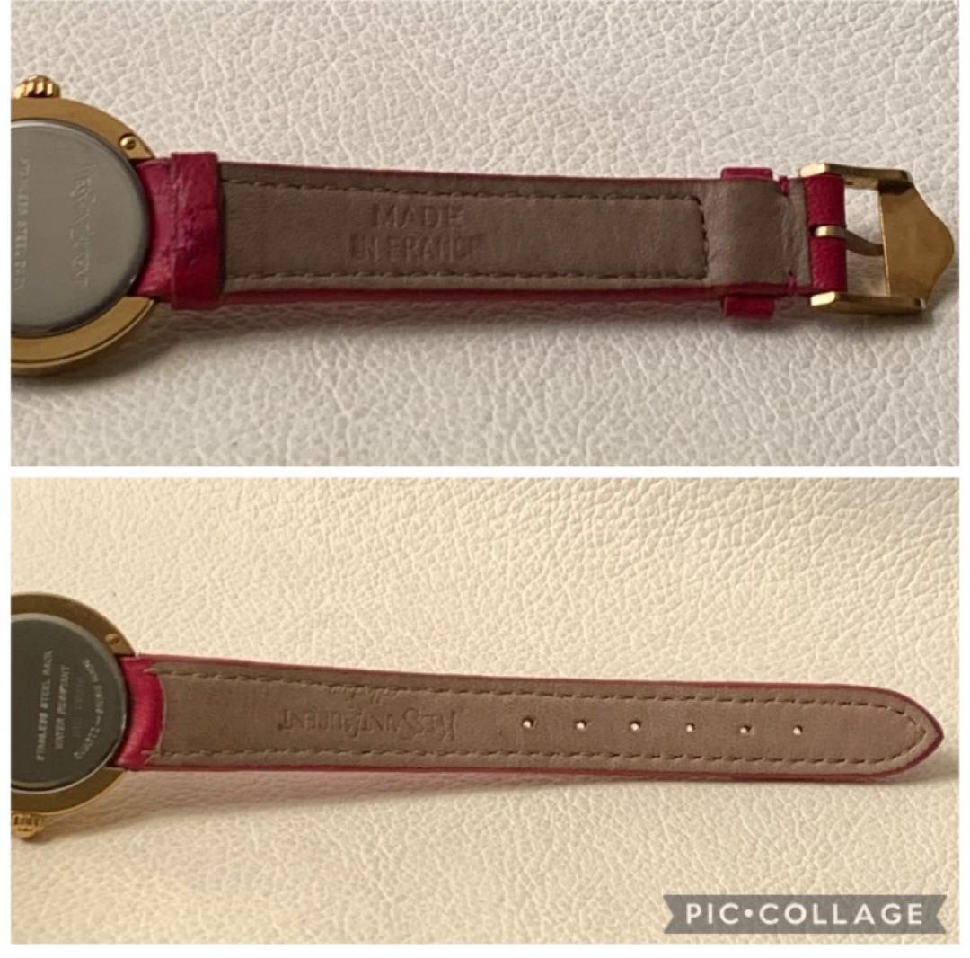 希少 稼動品 イヴサンローラン ビビット ホットピンク 腕時計ウォッチ YSL