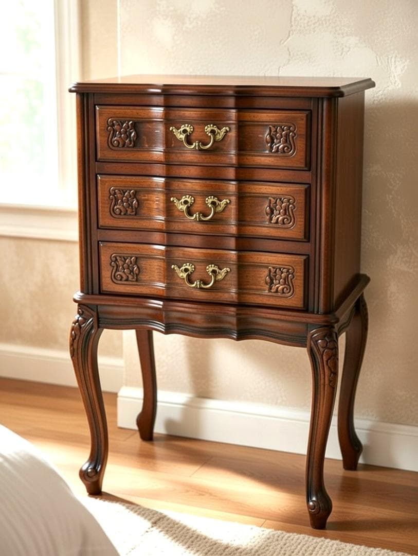 イタリア チェスト ナイトテーブル ネコ脚 クラシック アンティーク 205