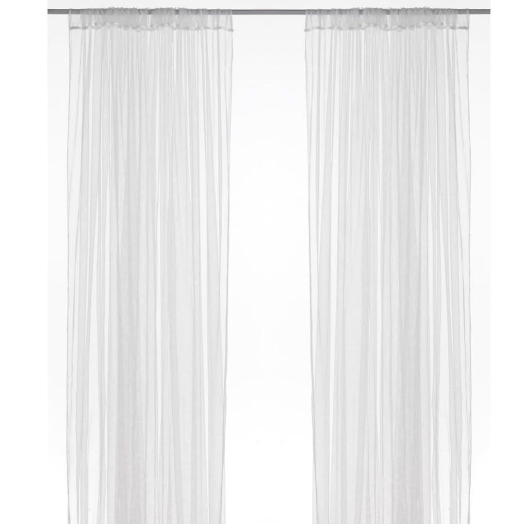 【未使用】【IKEA】LILL（リル）レースカーテン 20点